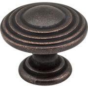 1-1/4" Diameter Distressed Oil Rubbed Bronze Stacked Bremen 2 Cabinet Knob - 137DMAC