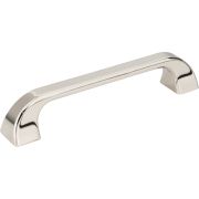 128 mm Center-to-Center Polished Nickel Square Marlo Cabinet Pull - 972-128NI