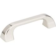96 mm Center-to-Center Polished Nickel Square Marlo Cabinet Pull - 972-96NI