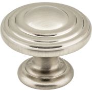 1-1/4" Diameter Satin Nickel Stacked Bremen 2 Cabinet Knob - 137SN