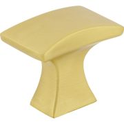 1-1/4" Overall Length Brushed Gold Flared Philip Cabinet Knob - 767BG