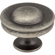 1-1/4" Diameter Distressed Pewter Cordova Cabinet Knob - Z111-BNDL