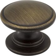1-1/4" Diameter Antique Brushed Satin Brass Durham Cabinet Knob - 3980-ABSB