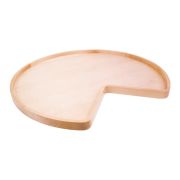 32" Diameter Kidney Wooden Lazy Susan with Hole - LSK32H