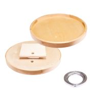 28" Round Wooden Lazy Susan with Swivel - LSR28-S