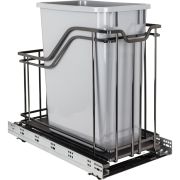 Metal Single Trashcan Black Nickel - SWS-MBMS35GBN