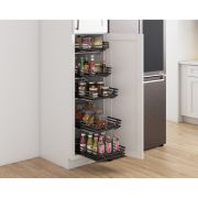 15" Wire Pullout Basket Black Nickel - SWS-WB153BN