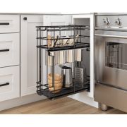 8" No Wiggle Utensil Bin Base Cabinet Pullout - SWS-UBPO8BN