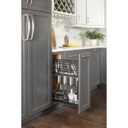 8" No Wiggle Utensil Bin Base Cabinet Pullout - SWS-UBPO8PC