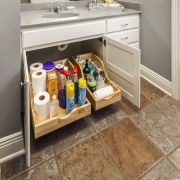 13 1/16" Pre-assembled Vanity Depth High Back Rollout Drawer for 15 Opening - ROVHB15-WB