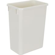 White 35 Quart Plastic Waste Container