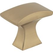 1-1/4" Overall Length Satin Bronze Flared Philip Cabinet Knob - 767SBZ