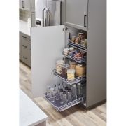 Wire Pullout Basket for 21" Cabinet Opening Chrome - SWS-WB213PC