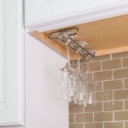 Under Cabinet Stemware Rack Satin Nickel - STEM1-SN-R