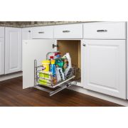 Cleaning Supply Caddy Pullout with Handle Chrome - SCPO2-R