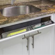 14 13/16" Stainless Steel Tipout 2 Shallow Tray Set - TOSS14S-R