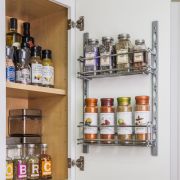 3" Deep Door Mounted Tray System Kit Chrome - DMS3-PC-R