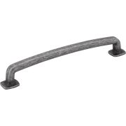 160 mm Center-to-Center Distressed Antique Silver Belcastel 1 Cabinet Pull - MO6373-160SIM-D