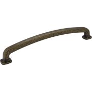 12" Center-to-Center Distressed Antique Brass Belcastel 1 Appliance Handle - MO6373-12ABM-D