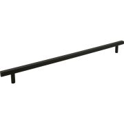 18" Center-to-Center Matte Black Square Dominique Appliance Handle - 845-18MB