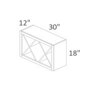 WSC3018 Madison White Shaker Pre-Assembled