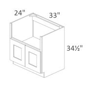 FSB33 Classic Grey Shaker Pre-Assembled