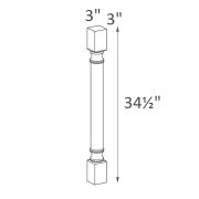 SP3X34-1-2 Classic White Shaker