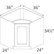 CBD36 Classic White Shaker Pre-Assembled