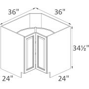 BLS36 Nutmeg Modern Pre-Assembled