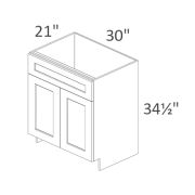 VSB30 Madison White Shaker Pre-Assembled