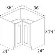 BLS36 Madison Grey Shaker RTA