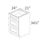 DB21-3 Classic White Shaker Pre-Assembled