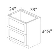 DB33-2 Classic White Shaker Pre-Assembled
