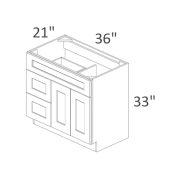 FA3621DR Classic White Shaker Pre-Assembled