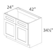 SB42 Classic White Shaker Pre-Assembled