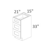SVA15D Classic White Shaker Pre-Assembled