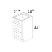 SVA18D Classic White Shaker Pre-Assembled