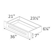VKD36 Salem White Shaker RTA