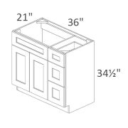 V3621DR Salem White Shaker RTA