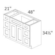 VDDB48 Salem White Shaker RTA
