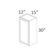 W1530 York Slim White Shaker RTA