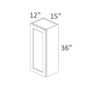 W1536 Madison White Shaker Pre-Assembled