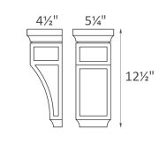 CORBEL75M Bridgeport Grey Shaker