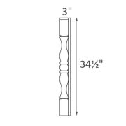 TP3/WF34-1/2 Newport White Shaker