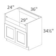 FSB36 Salem White Shaker RTA