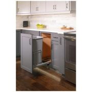 Wire Single 50qt Trashcan Pullout with Soft-close Slides