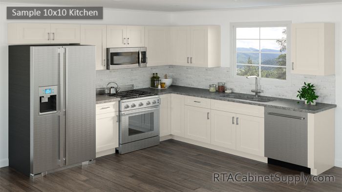 Dark Cream Glaze 10x10 Pre-Assembled Kitchen