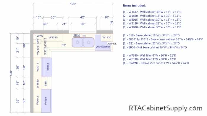 Dark Cream Glaze 10x10 Pre-Assembled Kitchen