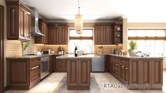 Rt1 Kitchen Nutmeg Modern 10ft Run RTA Kitchen