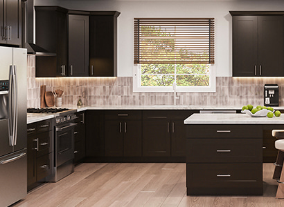 Newport Espresso Shaker - Ready to Assemble Kitchen Cabinets